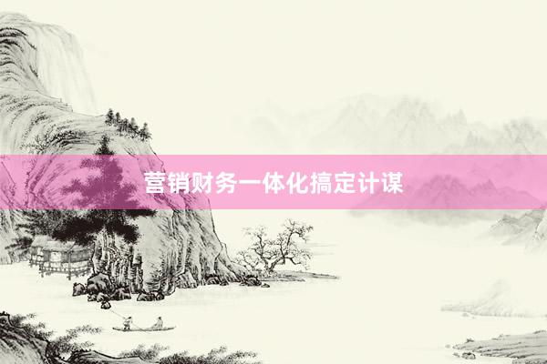 营销财务一体化搞定计谋